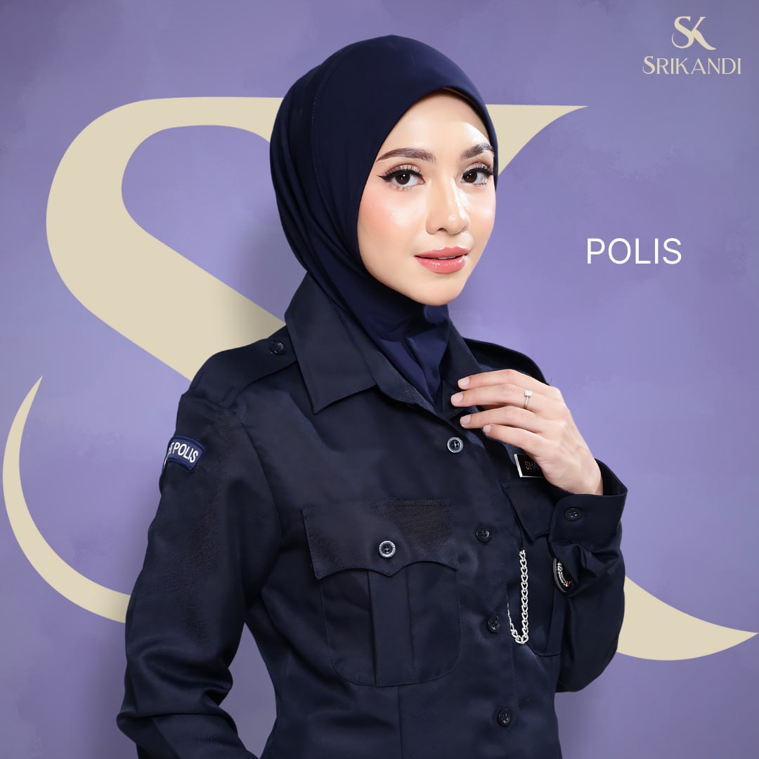 SriKandi Biru Gelap - Tudung Kastam, Air Force - Image 3