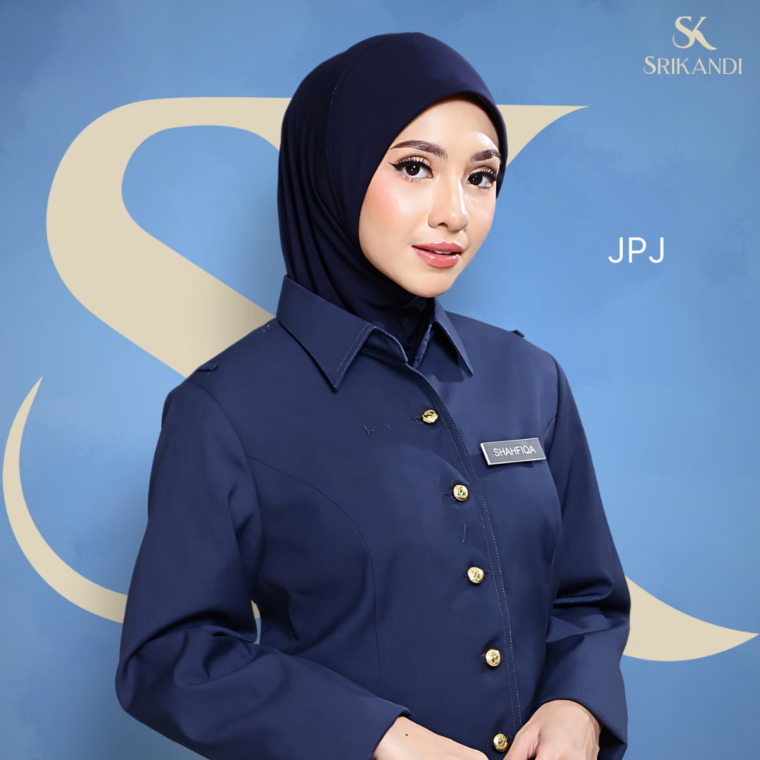 SriKandi Biru Gelap - Tudung Kastam, Air Force - Image 4